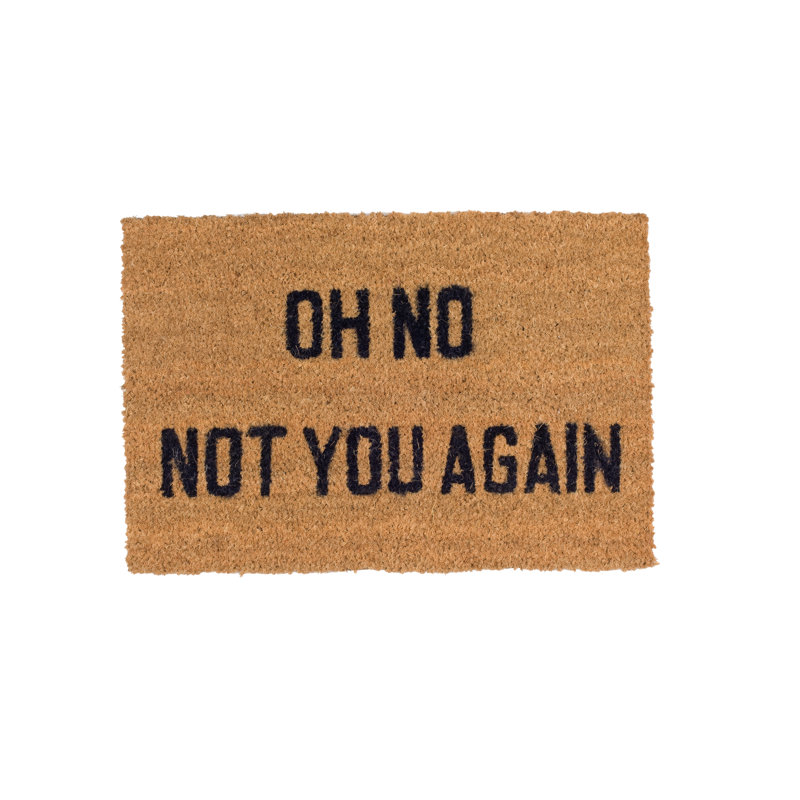 Dandy Oh No Not You Again Doormat & Reviews Wayfair.co.uk